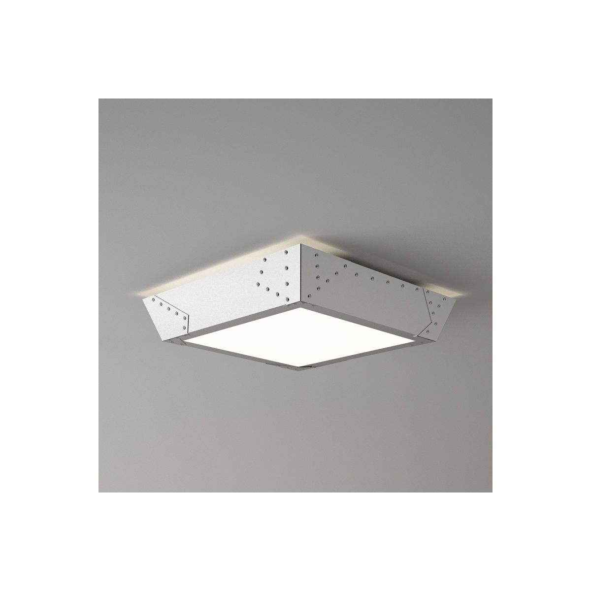 Plafon kwadratowy LOFT HAYATE aluminium 1262C1401 Plafon kwadratowy LOFT HAYATE aluminium 1262C1401