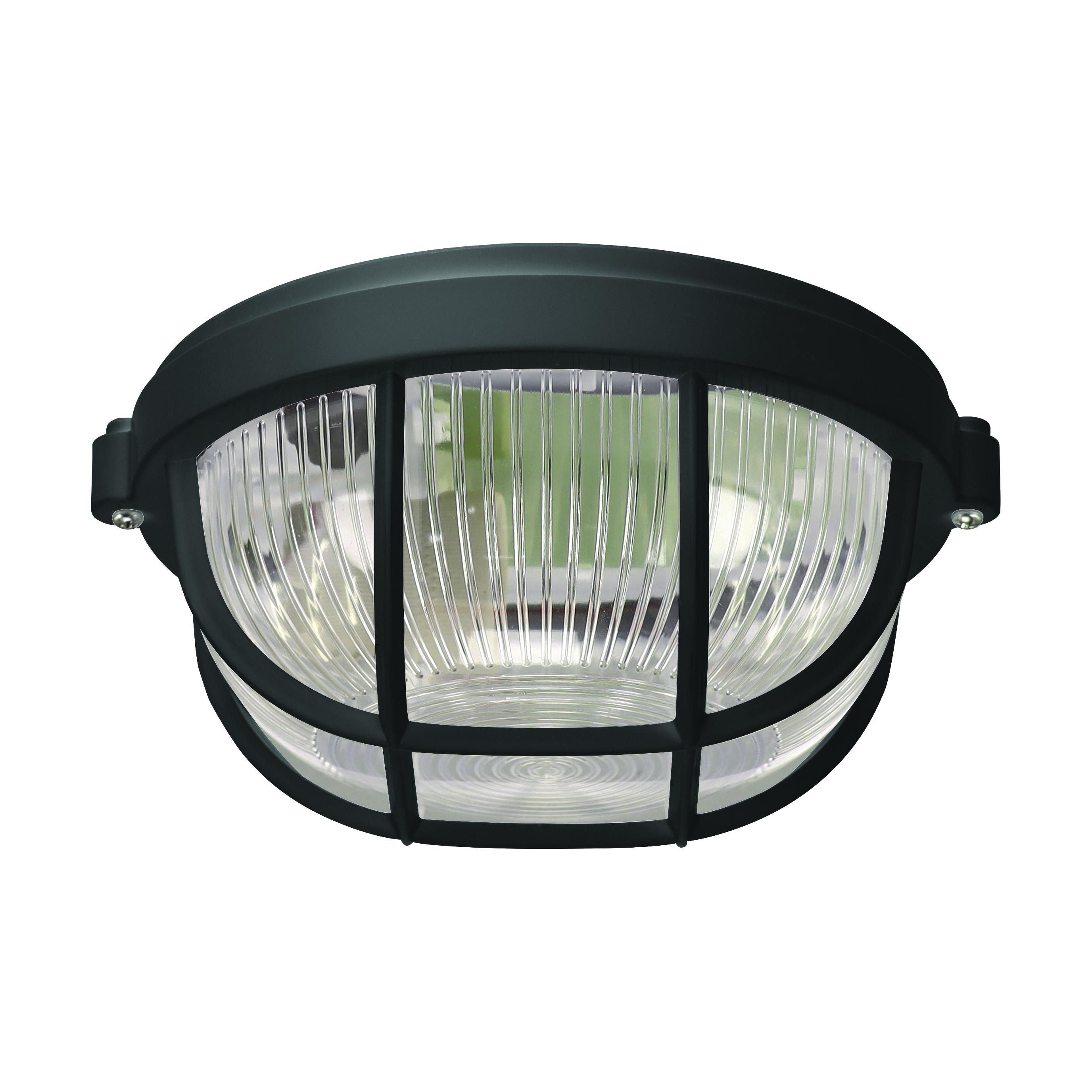 Lampa kanałowa z siatką na żarówkę SALTO E27 IP65 czarna