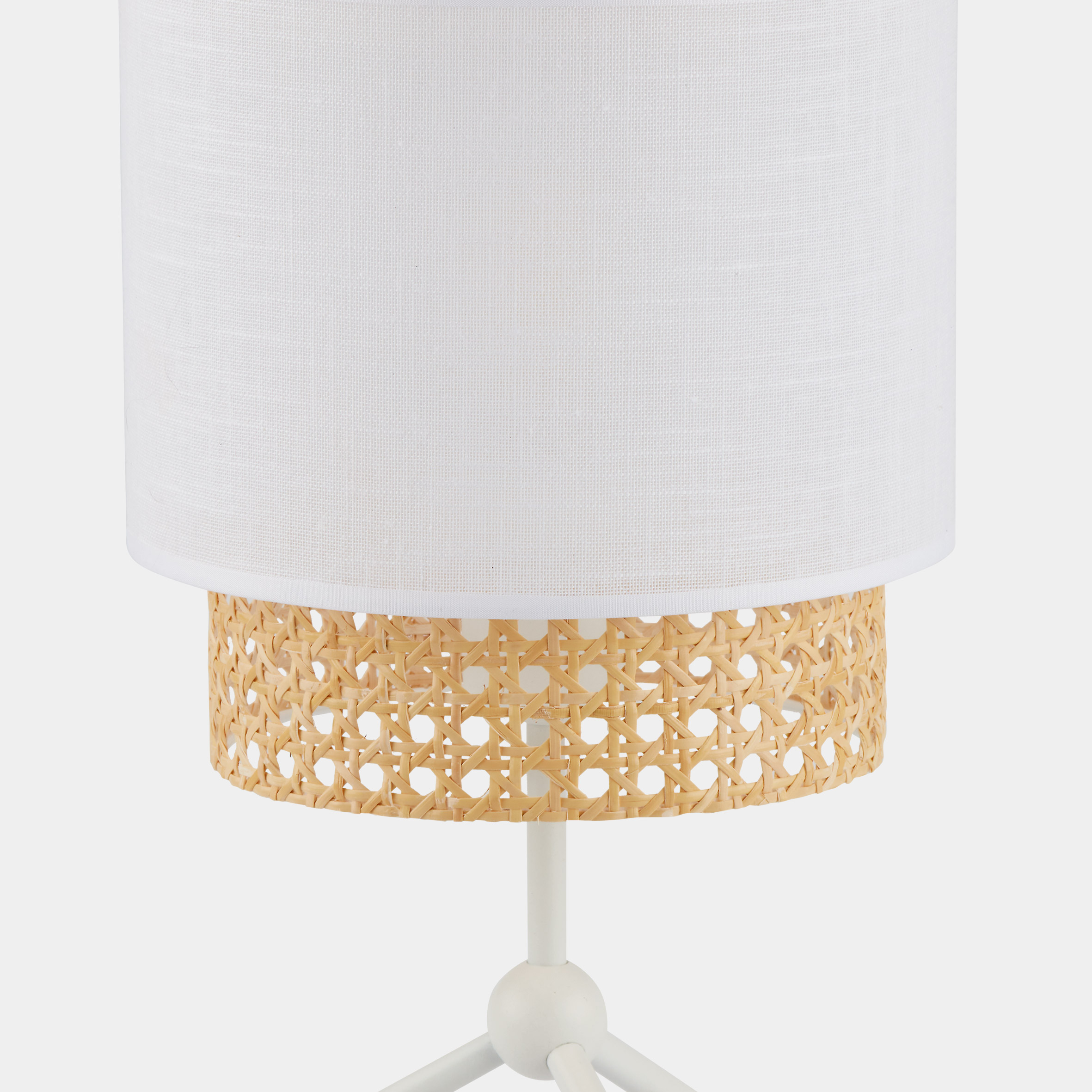 Lampa stołowa BOHO E27 - biały/ratan 6565 - TK Lighting