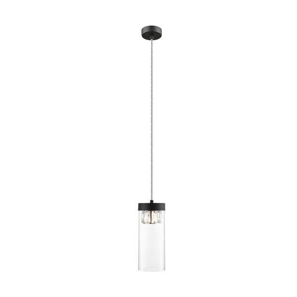 Lampa wisząca GEM G9 - czarny/transparentny Lampy Wiszące